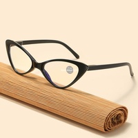 Nouvelles Lunettes de Lecture Rétro Classiques Anti-Lumière Bleue Plein Cadre, Style Œil de Chat, Solides, pour Adultes, Visage Rond, Unisexe, Vente en Gros