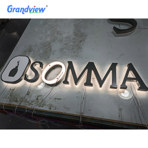 Letrero de Canal con Letras 3D Acrílicas Retroiluminadas de Lujo, LED de Alto Brillo, Logotipo con Baño Electrolítico Dorado, para Edificios y Empresas - Product Image 6