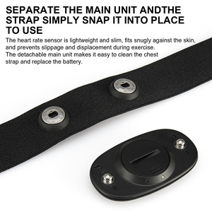 Nhà máy Made tất cả New ANT + Wireless Heart Rate Monitor với dây đeo ngực cho đi xe đạp <span class=keywords><strong>ECG</strong></span> <span class=keywords><strong>Bluetooth</strong></span> Heart Rate Monitor ngực Strap - Product Image 2