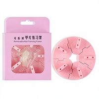 Support d'entraînement pour ongles en plastique rigide de haute qualité, support de présentation d'ongles amovible et modulable pour la pratique du nail art