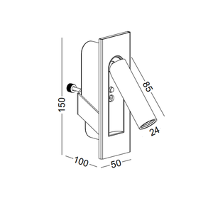Lampe murale avec lumière <span class=keywords><strong>de</strong></span> lecture intégrée pour chevet, éclairage d'intérieur pour hôtel, chambre à coucher, LED marine, compteur <span class=keywords><strong>de</strong></span> bateau - Product Image 6