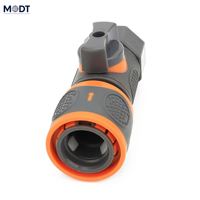 Accessoires d'irrigation pour serres : Robinet de tuyau d'arrosage de jardin 1/2 pouce, connecteur ABS 16 mm, raccord rapide pour système d'irrigation goutte à goutte haute pression