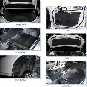 Rouleau de coton isolant thermique, feuille de caoutchouc plastique, 300C, ignifuge, insonorisant, auto-adhésif, utilisation automobile - Product Image 2