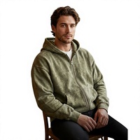 Blouson à capuche oversize noir uni, personnalisable avec logo, vente en gros, fabricant