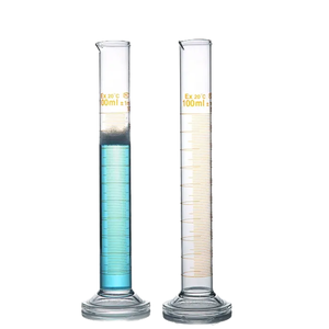 Cylindre gradué de précision en verre pour laboratoire, mesure de volume, échelle simple, cylindres de laboratoire durables avec garantie prolongée - Product Image 6