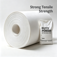 Stretchable Extensible White Sack Kraft Paper High Elongation White Kraft Paper for Cement Putty Dry Mortar Packaging Bags