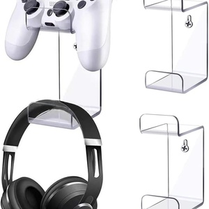 High Quality Custom Logo Portable Acrylic Clear Game <b>Controller</b> Dock Holder <b>Stand</b> Morden Style with Slots - Product Image 4