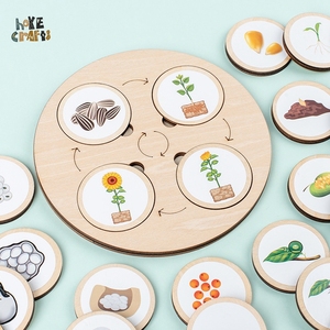 Hoye Crafts Nouveau Kit de l'Évolution de l'Organisme, Jeu d'Autocollants DIY Éducatif, Jeu d'Association, 10 Créatures, Tableau de l'Évolution de l'Organisme Montessori - Product Image 1