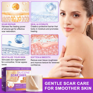 HUALIJIA-Bande de cicatrices professionnelles en <span class=keywords><strong>silicone</strong></span> réutilisable, imperméable, pour les cicatrices chéloïdes chirurgicales - Product Image 4