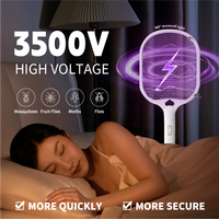Piège à insectes intelligent portable JZ pour intérieur, écologique, haute tension, fonctions 2-en-1, attrape-mouches électrique, lampe anti-moustiques USB