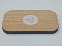 Haut de gamme en bois QR Code Menu NFC Sign Scan pour afficher le menu Table en bois QR Code NFC Menu Tag