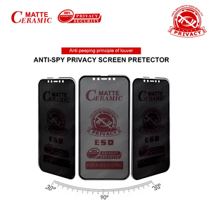 Protection d'écran mate anti-espion pour <span class=keywords><strong>iPhone</strong></span> 12, 15, 16, 17 Air, 17 Pro Max, 11, 14 Plus, 13, Xs Max, <span class=keywords><strong>Xr</strong></span>, 17 Plus – Film souple anti-espion - Product Image 3