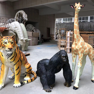 Decoración de Fondo para Escenario, <span class=keywords><strong>Animales</strong></span> de Tamaño Real en Fibra de Vidrio, <span class=keywords><strong>Animales</strong></span> de Safari para Decoración de Fiestas de Cumpleaños - Product Image 3