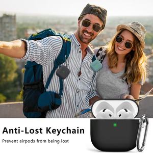 Étui <span class=keywords><strong>de</strong></span> protection en silicone pour <span class=keywords><strong>Airpods</strong></span> 4 <span class=keywords><strong>avec</strong></span> kit <span class=keywords><strong>de</strong></span> nettoyage, stylo et mousqueton anti-perte, compatible <span class=keywords><strong>avec</strong></span> les <span class=keywords><strong>Airpods</strong></span> Pro 3 et 2 - Product Image 5