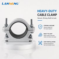 LANWANG JA Clip de câble en aluminium haute tension monobrin haute pression -30~160 pour équipement électrique de distribution d'énergie