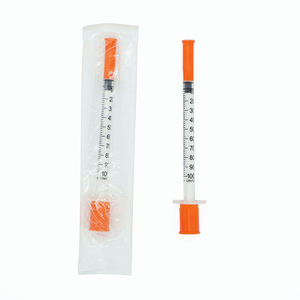 <span class=keywords><strong>Seringue</strong></span> <span class=keywords><strong>à</strong></span> <span class=keywords><strong>insuline</strong></span> jetable TICARE 40-U avec aiguille <span class=keywords><strong>à</strong></span> capuchon orange de 1 ml 29G, dispositif médical de classe II certifié BSMI - Product Image 3