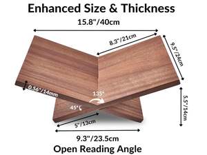 Supports de <span class=keywords><strong>livre</strong></span> en bois de sapele massif Support de <span class=keywords><strong>livre</strong></span> en bois à cadre croisé, support de lecture <span class=keywords><strong>ouvert</strong></span>, affichage de <span class=keywords><strong>chevalet</strong></span> de <span class=keywords><strong>livre</strong></span> de cuisine d'art biblique - Product Image 4
