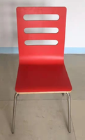 Assez Rouge Laminé Top Chaises Fast Food Café Tables et Chaises de Restaurant