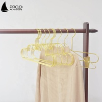 Magasin de vêtements mignon nuage forme Design or cintres fil métallique anti-dérapant cintres pour bébé enfants chiffons