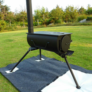Stufa a legna portatile Multi-combustibile risparmio energetico per campeggio uso in tenda - Product Image 2