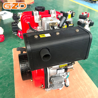 Moteur diesel monocylindre Changchai 178F, démarrage par lanceur manuel, démarrage électrique en option, 4,0 kW, 3600 tr/min, pour rouleau compresseur