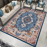 Modernes Design 3D Blumenmuster Maschinengefertigter Anpassbarer Polyester Rutschfester Waschbarer Wohnzimmerteppich - Umweltfreundlich und Haustierfreundlich