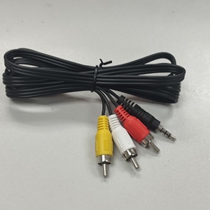 AV สาย<span class=keywords><strong>3.5</strong></span>มม. ถึง3 <span class=keywords><strong>RCA</strong></span> ชาย-ชายสายสัญญาณเสียงและวิดีโอ - Product Image 5