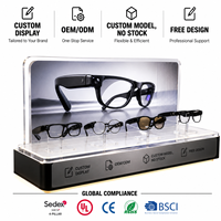 Support d'affichage en acrylique pour lunettes de soleil de sport, vente en gros par le fabricant, pour magasin de détail avec éclairage LED