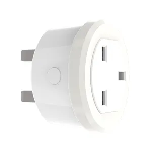 Smart Life Soket Pengontrol Jarak Jauh Wifi Inggris 3 Pin, Stopkontak Dinding Elektrik Timer Sakelar Alexa Tuya Uk Smart Plug