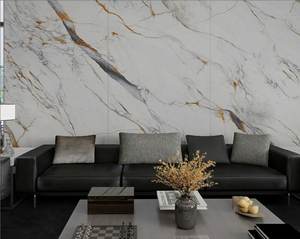 แผ่น<span class=keywords><strong>หิน</strong></span>เผาสีทองลาย<span class=keywords><strong>ปลา</strong></span> ทนทานต่อคราบสกปรกและการสึกหรอ ลายเส้นต่อเนื่อง แผ่นใหญ่ สำหรับผนัง พื้น และเคาน์เตอร์ - Product Image 4