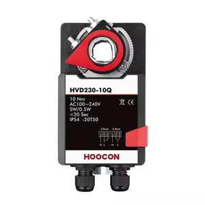 HOOCON HVD24-10Q ลดราคาจากโรงงาน ตัวกระตุ้นแดมเปอร์ 10 นิวตันเมตร ควบคุมแบบเปิด-ปิด 24 โวลต์ ทำงานเร็ว ได้รับการรับรองมาตรฐาน CE สำหรับระบบ HVAC - Product Image 3