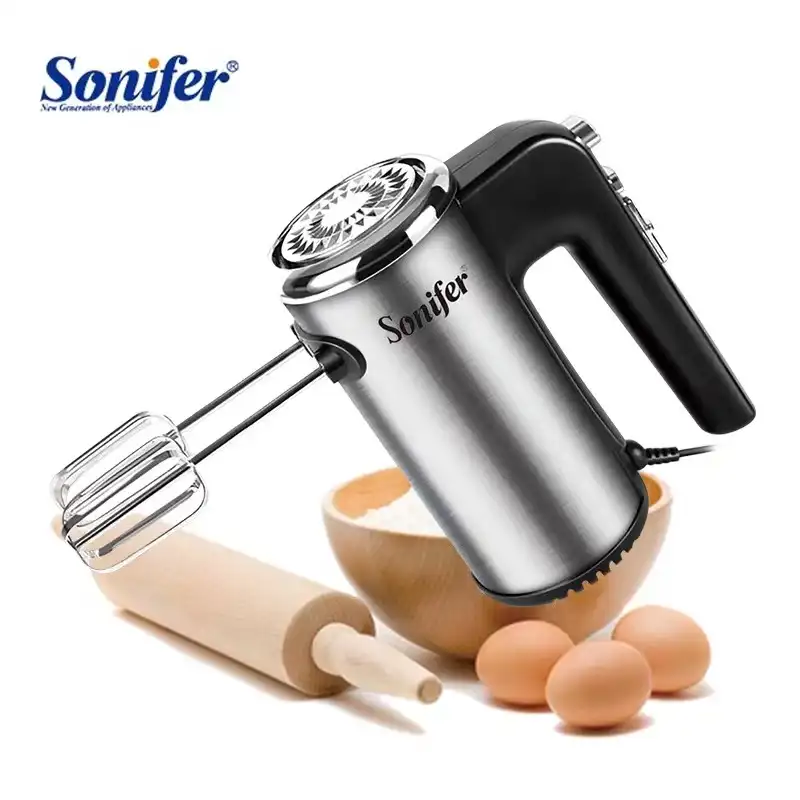 Sonifer SF-7021 गर्म बिक्री घर उपकरणों गुणवत्ता 300w शक्ति तांबा मोटर अंडा बिजली का मार्गदर्शन 5 गति स्टेनलेस स्टील हाथ मिक्सर