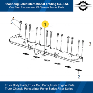 Accessoires pour camion Sinotruk HOWO T5G, système <span class=keywords><strong>de</strong></span> refroidissement du moteur MC07.34-40, tuyau <span class=keywords><strong>de</strong></span> refroidissement, tuyau <span class=keywords><strong>de</strong></span> sortie d'<span class=keywords><strong>eau</strong></span> 081V06303-5565, état neuf - Product Image 4
