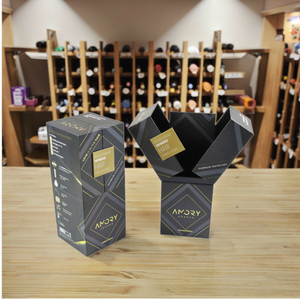 Luxury High-End Portable Single <b>Wine</b> Bottle Box Quality Sponge Liner Custom Logo Paper Packaging Embossing <b>Wine</b> <b>Gift</b> <b>Set</b> - Product Image 1