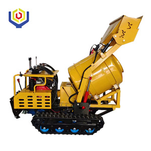 Nhỏ 400L Crawler Giao thông vận tải xe trộn bê tông theo dõi Dumper xi măng <span class=keywords><strong>Mixer</strong></span> để bán - Product Image 1