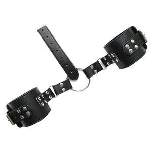 Di alta qualità in pelle Bondage ingranaggio collo al polso manette per uomini <span class=keywords><strong>e</strong></span> donne giocattoli sessuali contro il corpo posteriore - Product Image 6