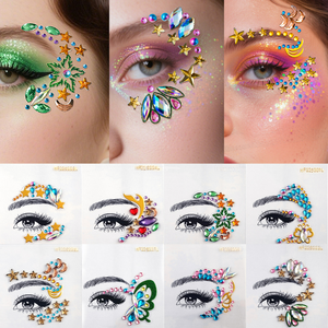 สติ๊กเกอร์ติดตา แต่งหน้า <span class=keywords><strong>ลาย</strong></span>เพชร รูปพระจันทร์ ดาว ผีเสื้อ 3 มิติ ประดับเพชร สำหรับงานปาร์ตี้ งานแสดงบนเวที สติ๊กเกอร์<span class=keywords><strong>ลาย</strong></span><span class=keywords><strong>สัก</strong></span> - Product Image 2