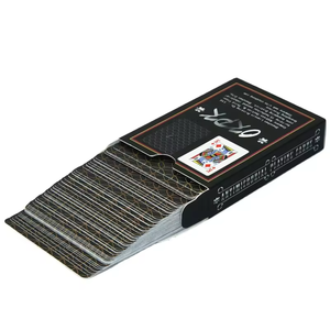 เกมไพ่ป๊อกเด้งสำหรับครอบครัวแบบกันน้ำ วัสดุ PVC ไพ่โซลิแทร์ลายศิลปะ ไพ่เล่นทั่วไป - Product Image 5