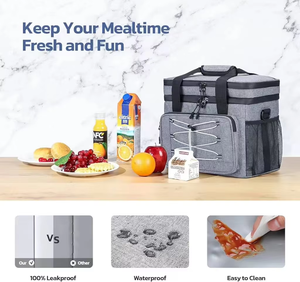 Borsa Termica Morbida Impermeabile, Contiene 24-75 Lattine, Ghiacciaia Portatile Pieghevole con Coperchio ad Accesso Rapido per Picnic e Spiaggia - Product Image 4