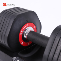 Ensemble d'haltères réglables en fonte avec poignée en acier recouverte de caoutchouc, poids de 12 kg, équipement de musculation pour l'intérieur