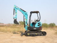 Mini-excavatrice sur chenilles compacte de 3,5 tonnes pour moteur, puissance de creusement élevée, capacité de la cuve de 0,09 m, composants de marque réputée