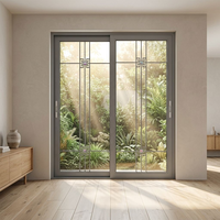Porte coulissante en aluminium robuste et minimaliste ZEYI, isolation acoustique, pour maison, patio, balcon, extérieur