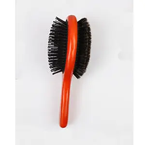 Two Side Bamboo Wooden Double Sided Dual Use Natural Soft Bristles Nylon Pins Hair Brush Comb For Newborn