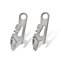 Mini barre de levier en alliage de titane avec règle, clé, ouvre-bouteille, outil multifonction pour le camping en plein air, outil de poche