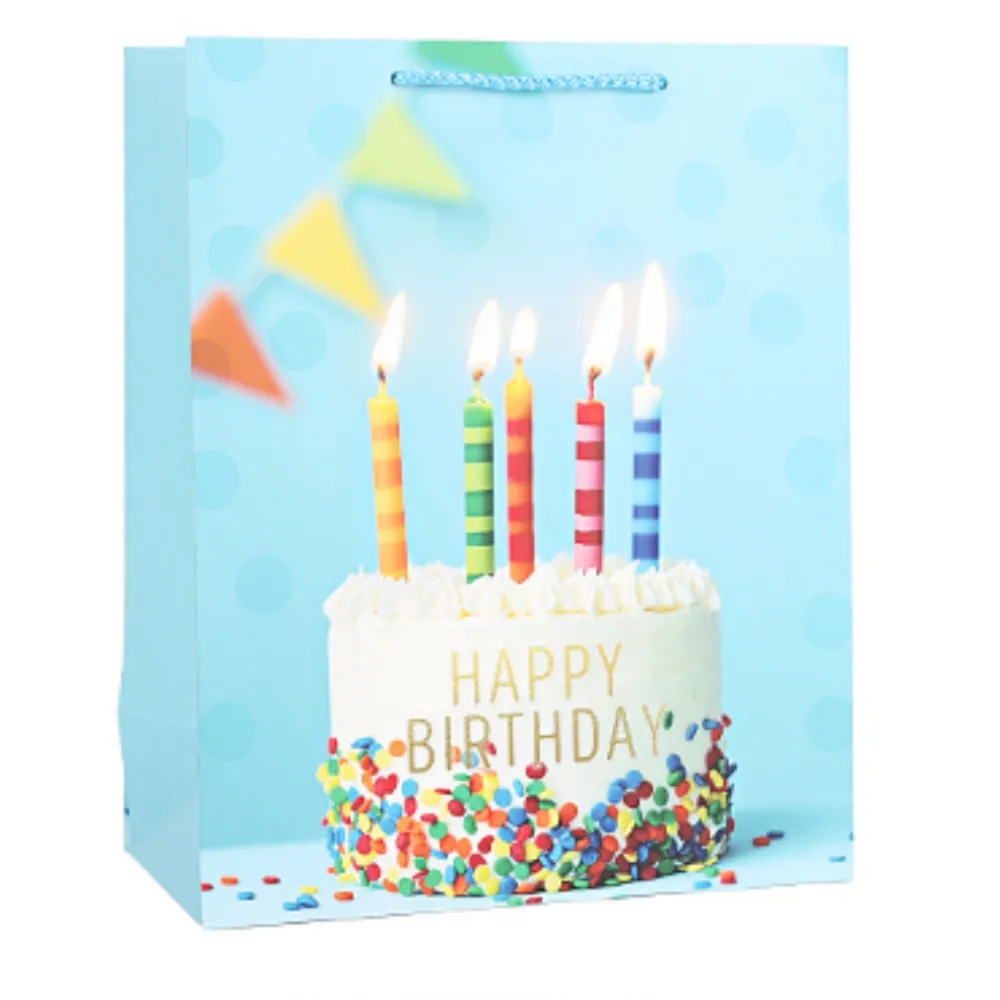 Maßge schneiderte Geburtstags torte Gedruckte Happy Birthday Papiertüte für Kinder Kinder Erwachsene