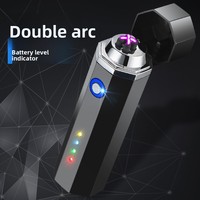 Vente directe usine – Accessoires de fumée créatifs en métal avec affichage LED et double arc USB