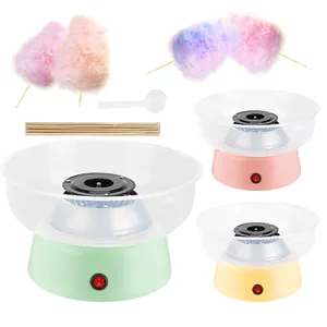 High Quality Sugar Floss Sweet cotton candy maker Custom Maker Electric Cotton Candy Floss Maker with Spoon and Bamboo sticks