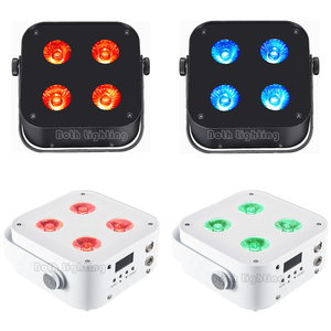 Cả hai ánh sáng IR4 mini <span class=keywords><strong>Spot</strong></span> <span class=keywords><strong>Par</strong></span> lights <span class=keywords><strong>LED</strong></span> 4*12 Wát không dây DMX uplights Pin điện cho DJ đèn đám cưới Disco Đảng tổ chức sự kiện - Product Image 5