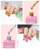 FZANEST Vernis à ongles gel UV magnétique effet œil de chat argenté, à retirer par trempage, fabricant, prix bas, ensemble de vernis gel œil de chat