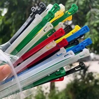 Attaches-câbles réutilisables en nylon 66 autobloquants, robustes, assortis, quatre longueurs (6, 8, 10, 12 pouces)